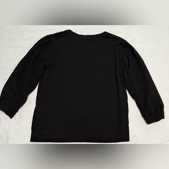 Mododoc Elegant Black Women's Blouse 100% Cotton - Picture 2 of 7